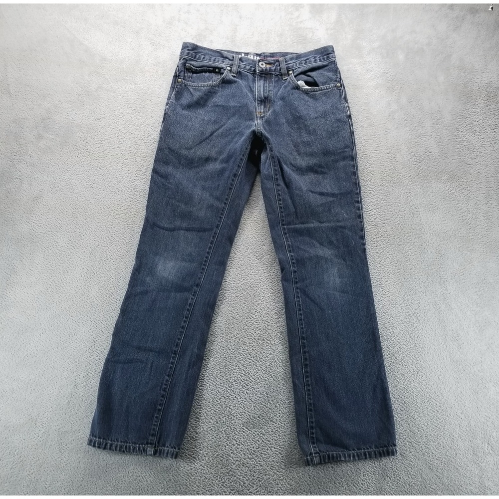 Urban Pipeline Jeans Mens 30x32 Blue Slim Straight Dark Wash Low Rise